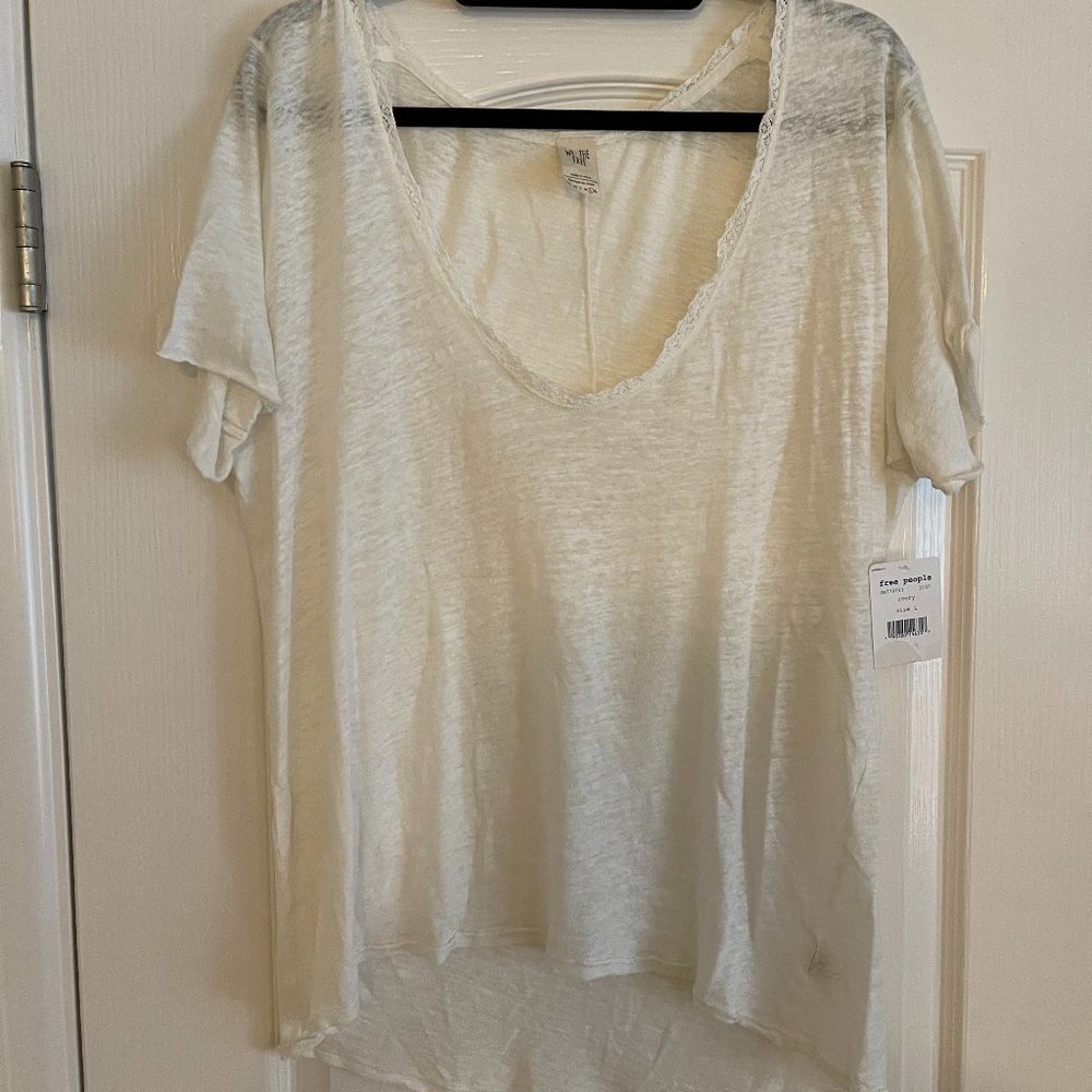 Free People Saturday V-Neck Shirt